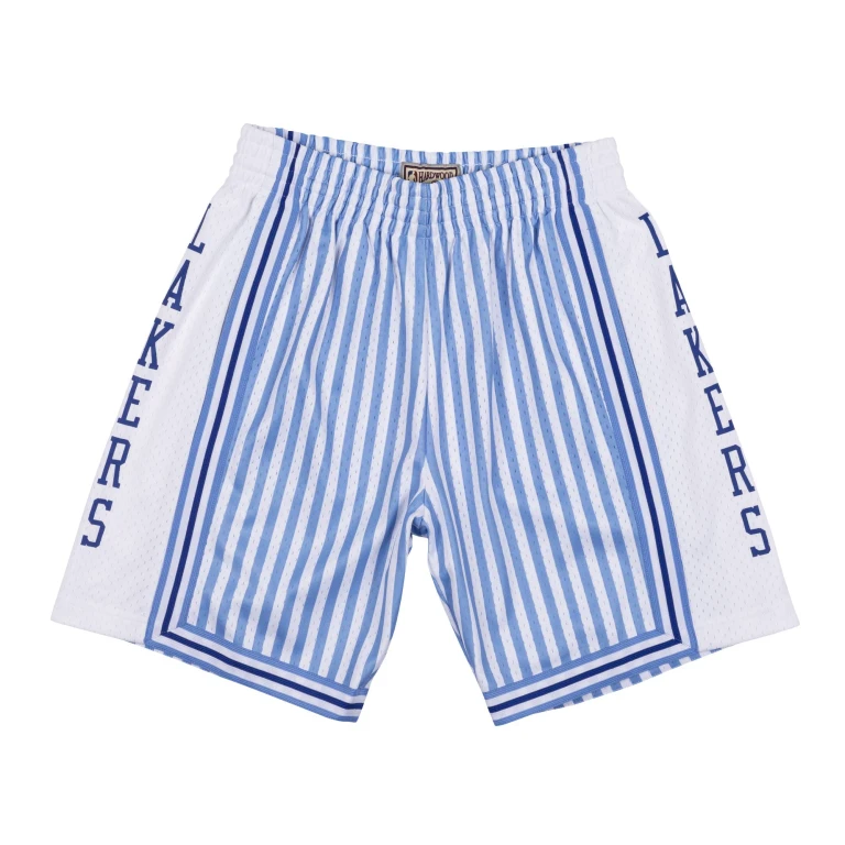 Men's NBA Striped Swingman Short Los Angeles Lakers 1996