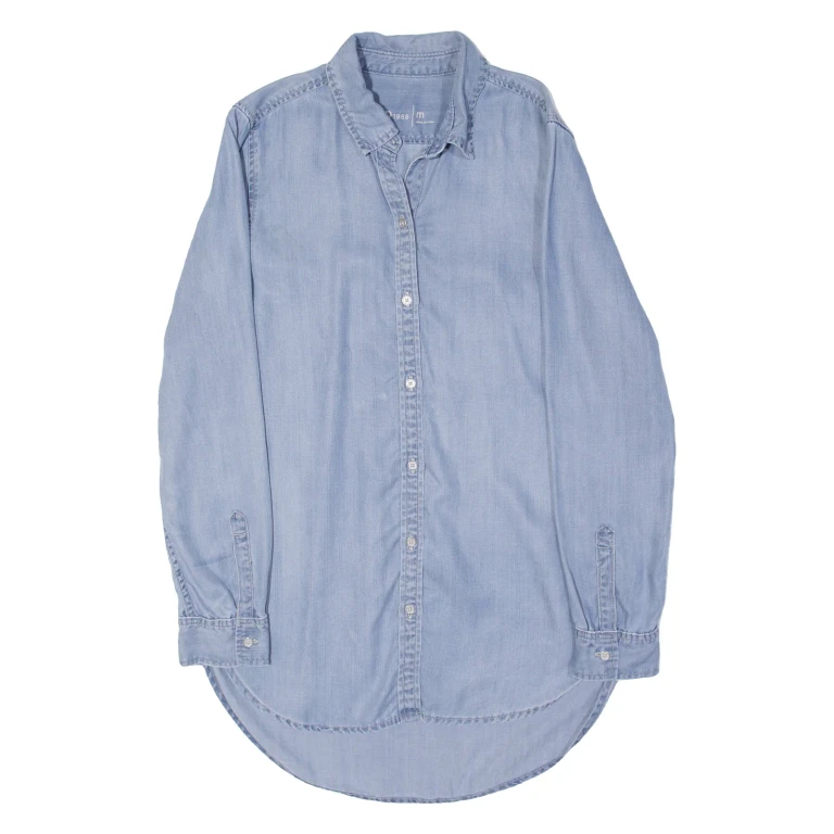 GAP Mens Denim Shirt Blue Long Sleeve M