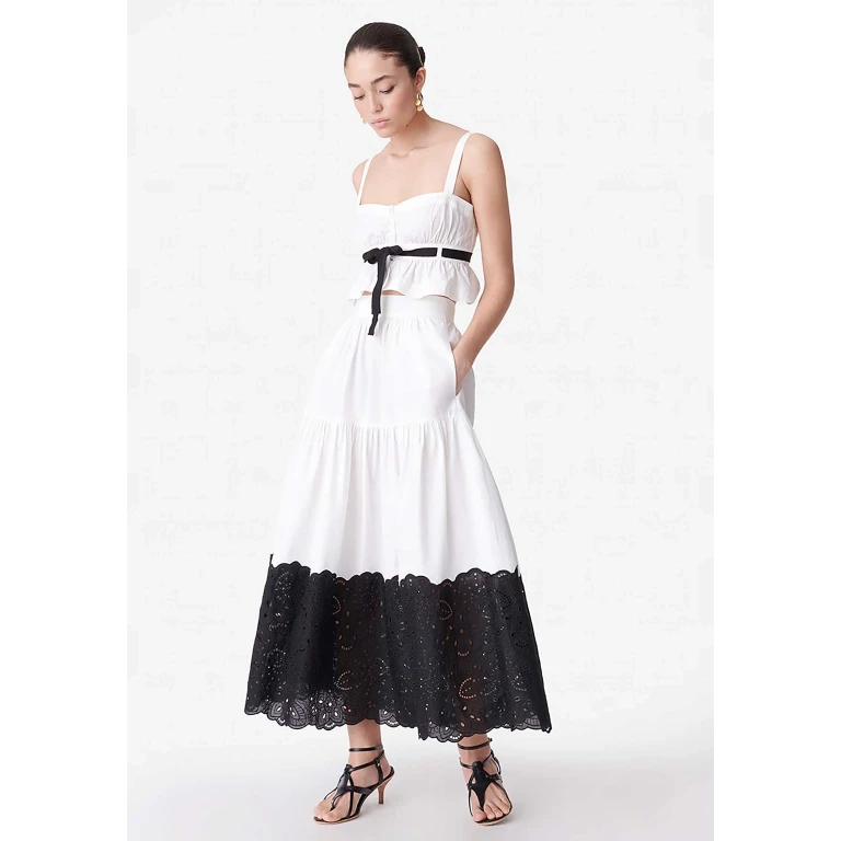 Skirt 4eca01-v07216 White - WHITE / FR-40