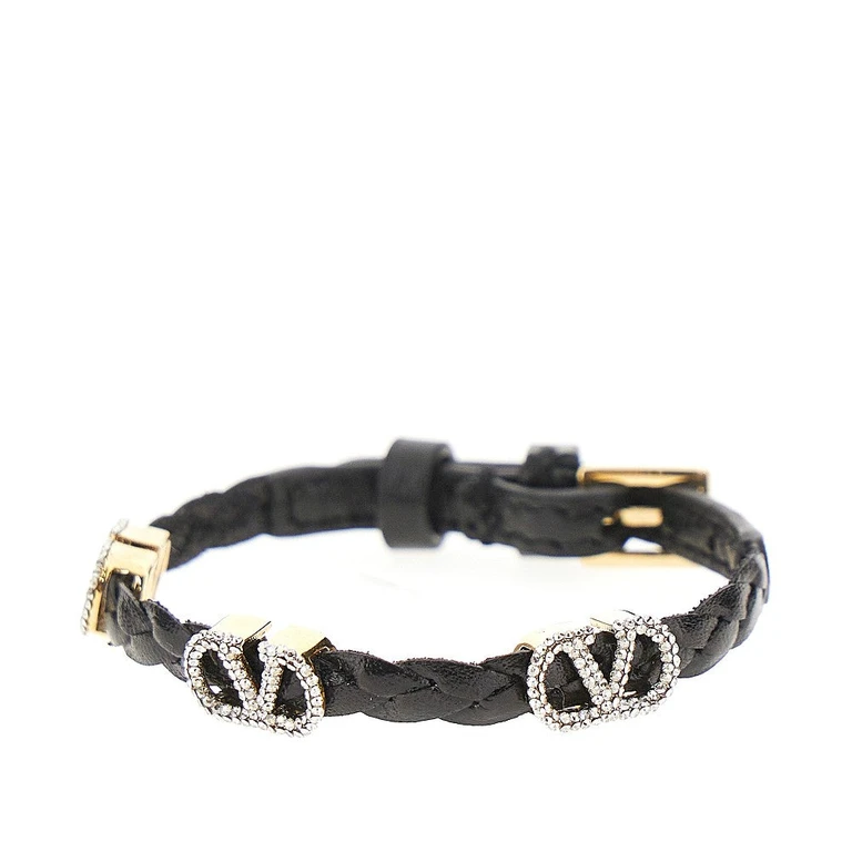 VALENTINO GARAVANI 'VLogo Signature' leather bracelet Woman One Size
