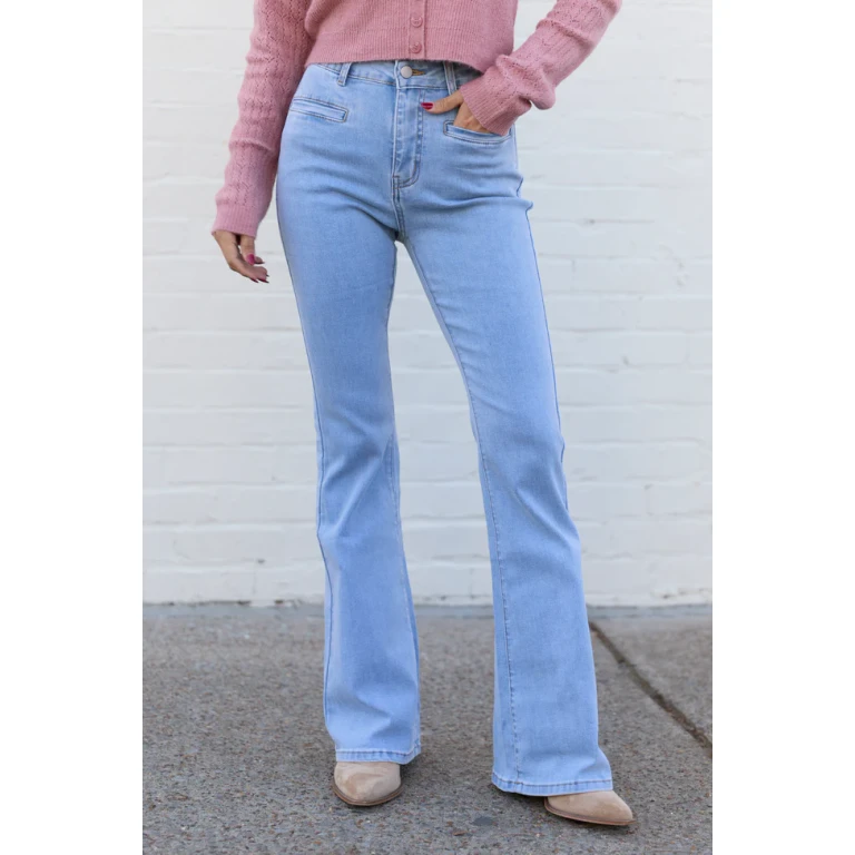 My Favorite Light Wash Bootcut Jeans