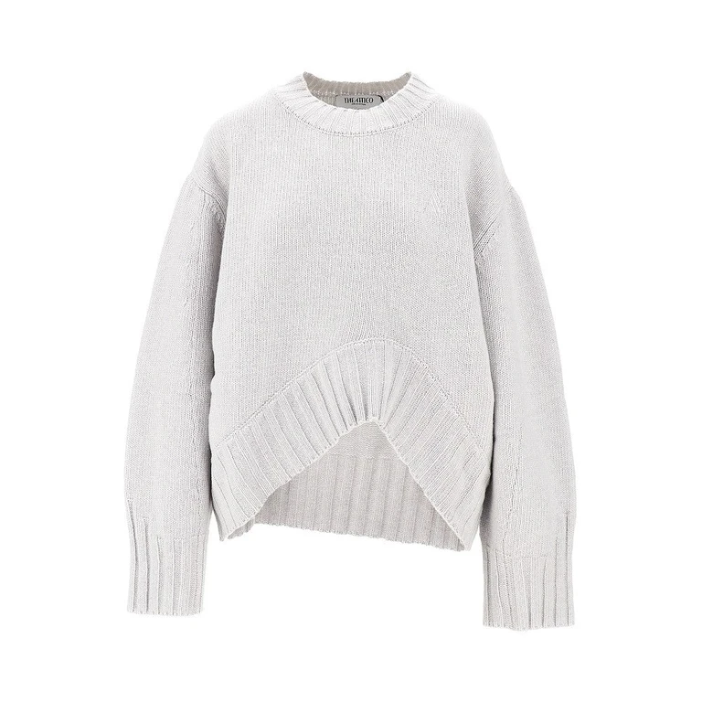 Moulded hem wool and cashmere sweater Woman 40