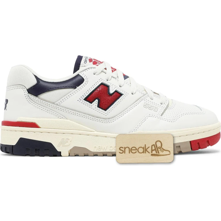 Men's Bb550 'Aime Leon Dore White Navy Red' Sneakers