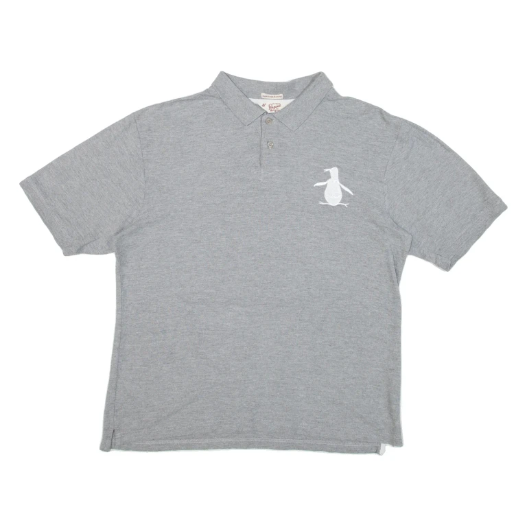 PENGUIN Heritage Slim Fit Mens Polo Shirt Grey L