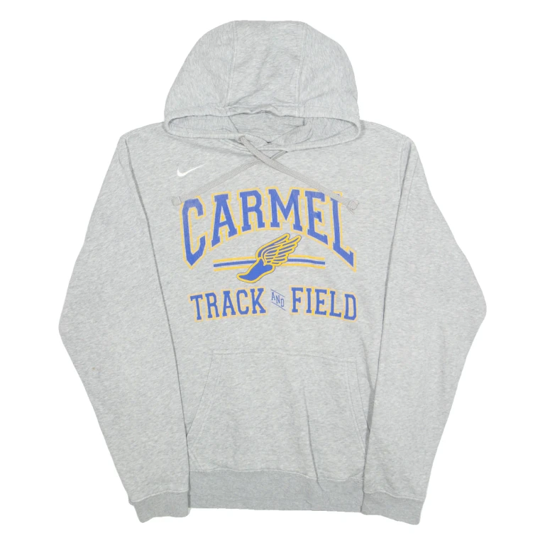 NIKE Carmel TRACK & FIELD Mens Grey Hoodie USA M