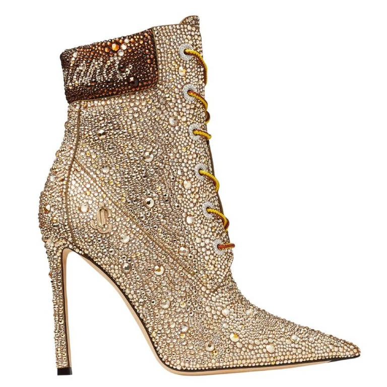 X Timberlan Shimmer Suede Crystal Boots