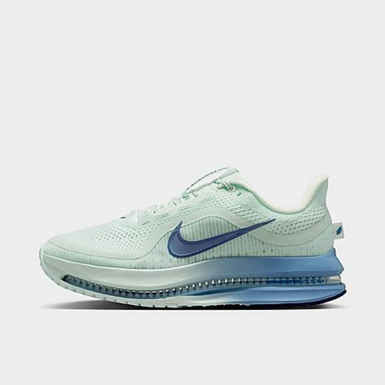 Nike Women's Pegasus Premium Running Shoes in Barely Green/Work Blue/Football Grey Size: 5.0