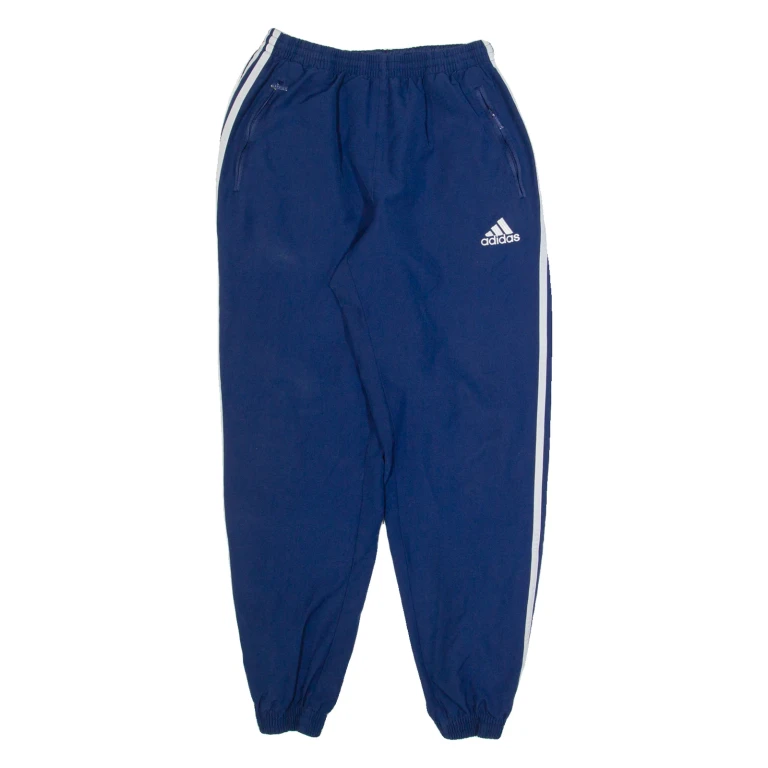 ADIDAS Mens Track Pants Blue Tapered M W24 L28