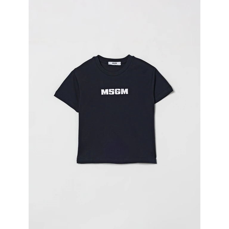 MSGM Kids Cotton T-Shirt With Logo (S6MSJUTH072MS072)