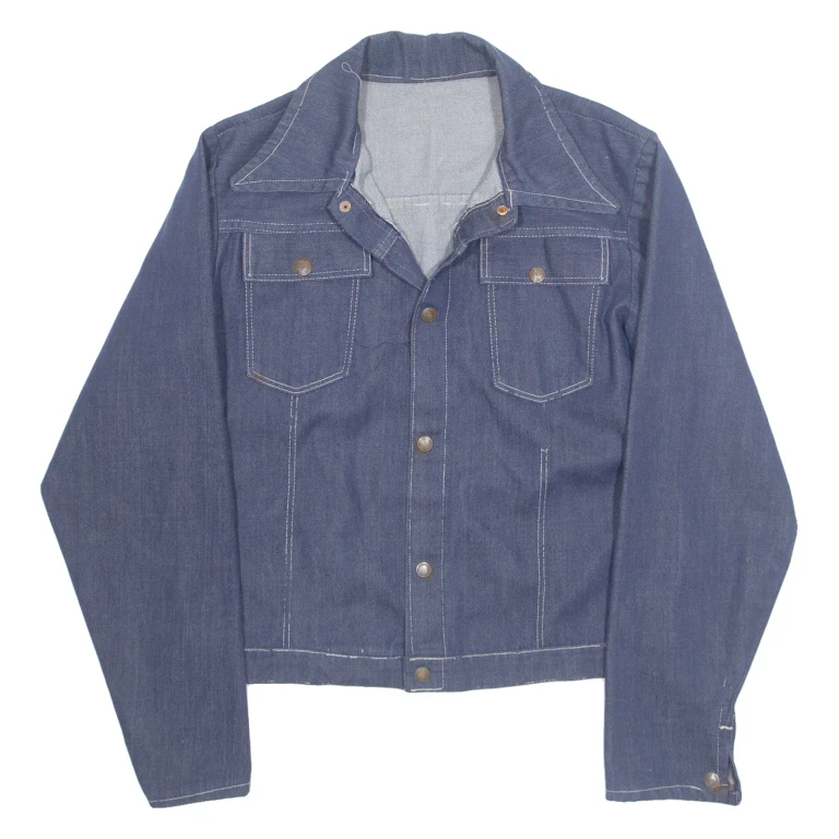 Mens Denim Jacket Blue 90s L