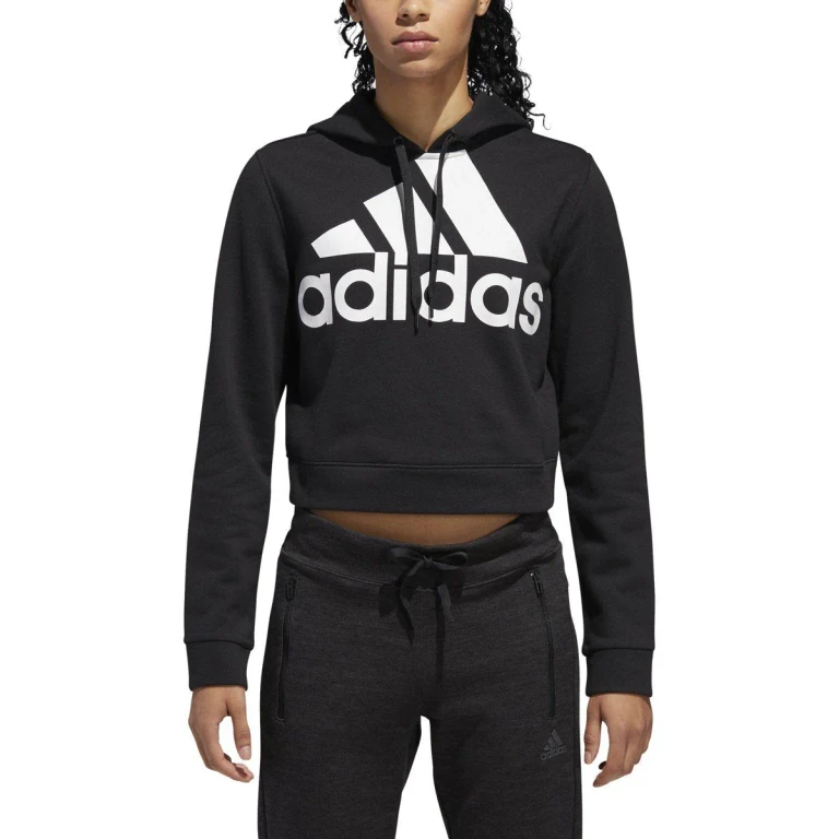 Women's Badge Of Sport Crop Hoodie