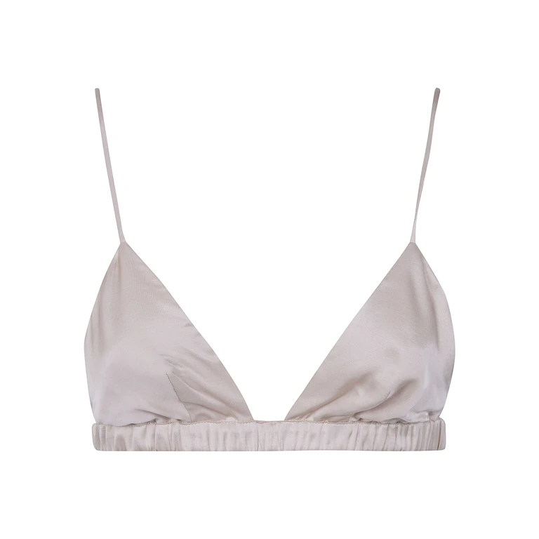 THE FRANKIE SHOP "Nina" Satin Bralette