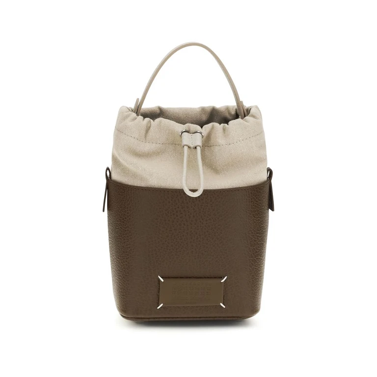 Maison Margiela Brown Calf Leather Bos Taurus Backet Bag - Women