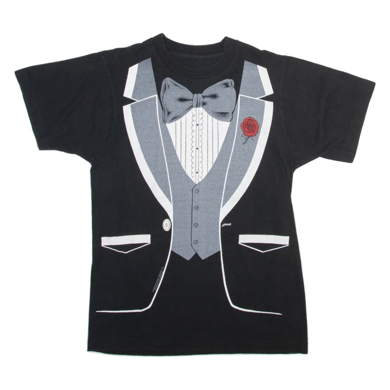 Mens T-Shirt Black S