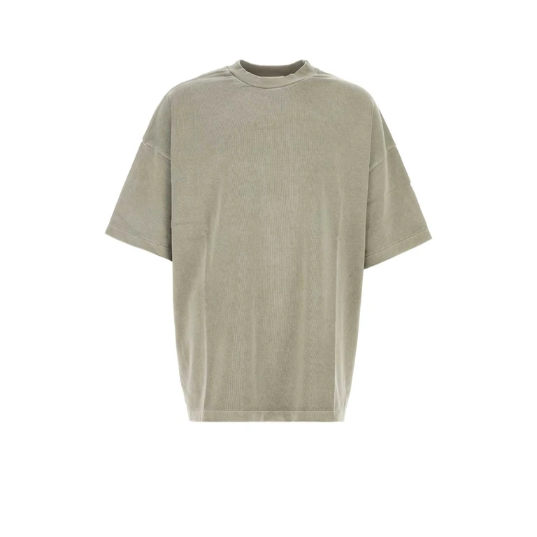 Fear Of God Essential Grey Cotton Oversize T-Shirt Fadedseal Exterior - Men