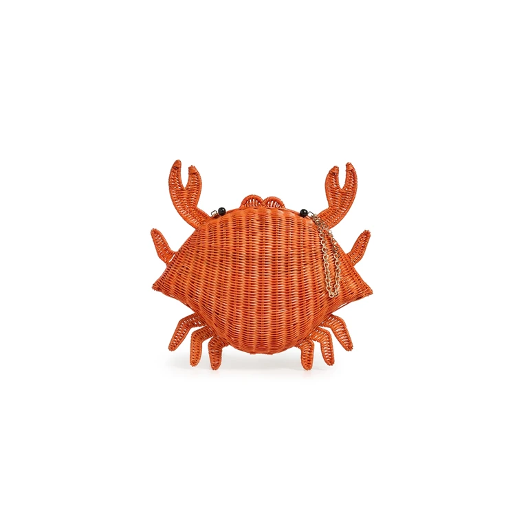 Serpui Pablo Crab Clutch Orange One Size