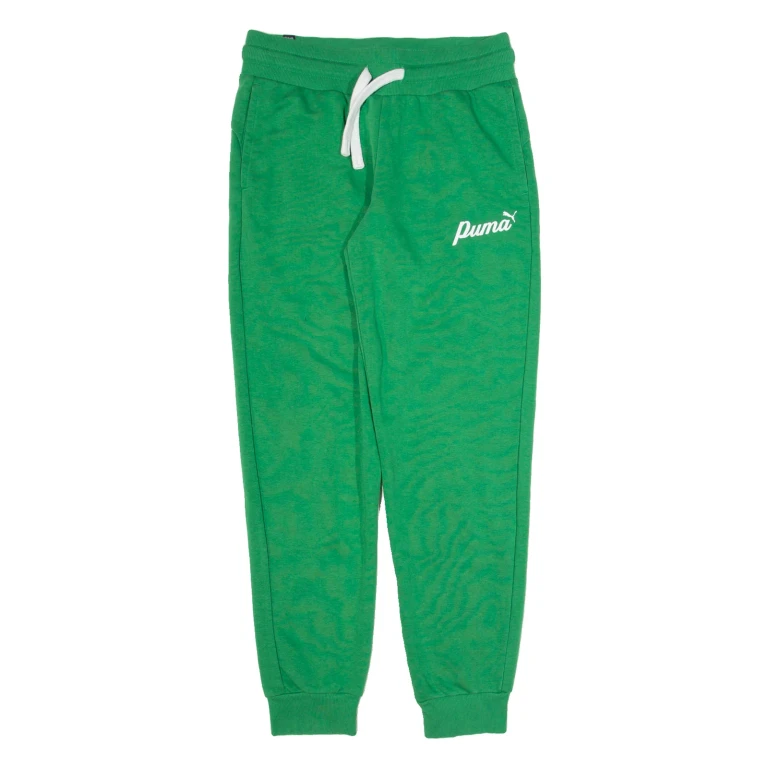 PUMA Womens Joggers Green Tapered S W28 L28