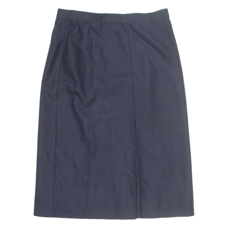 Womens Straight Skirt Blue Midi S