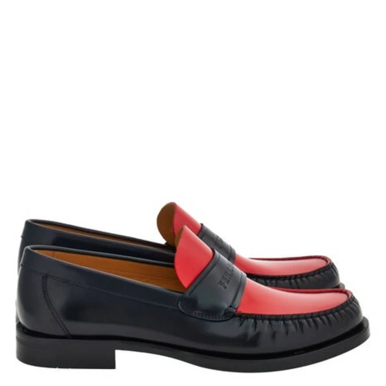 Ferragamo Fort Signature Leather Loafers, Size 9 EE