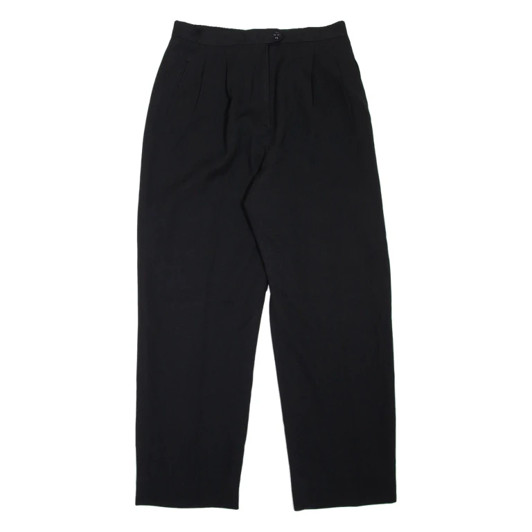 Womens Trousers Black Relaxed Tapered W28 L27