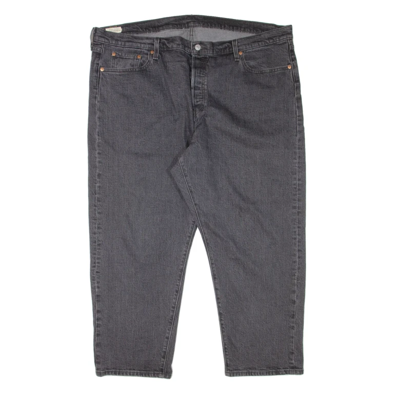 LEVI'S 501 BIG E Jeans Womens Grey Regular Straight W44 L26