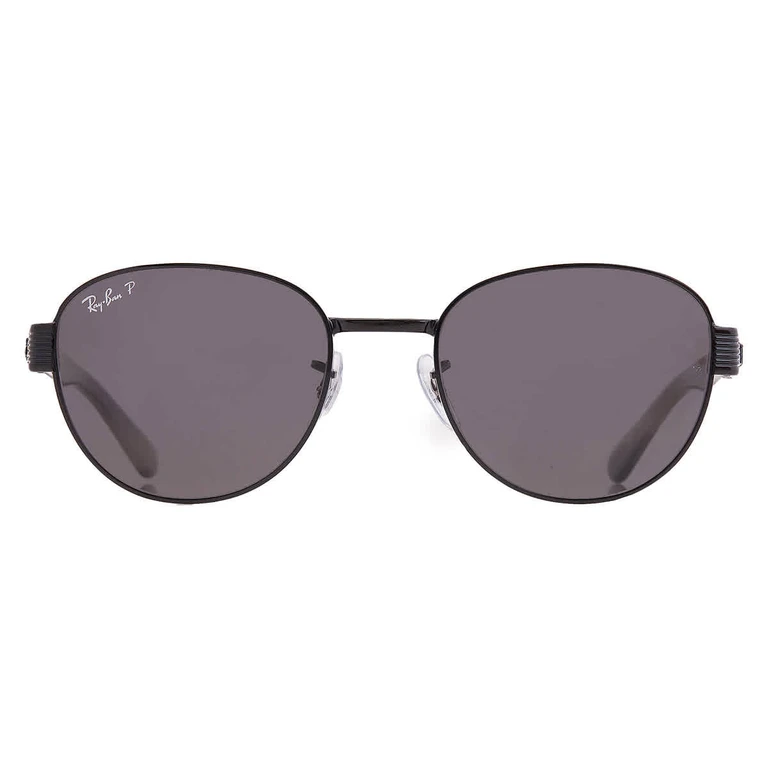 Ray Ban Dark Grey Polarized Square Unisex Sunglasses RB3766CH 002/K8 54