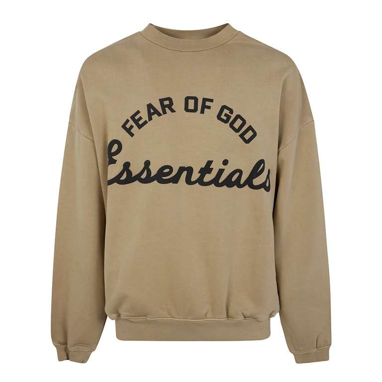 FEAR OF GOD ESSENTIALS Sweatshirt Cotone Beige "Training 90'S"
