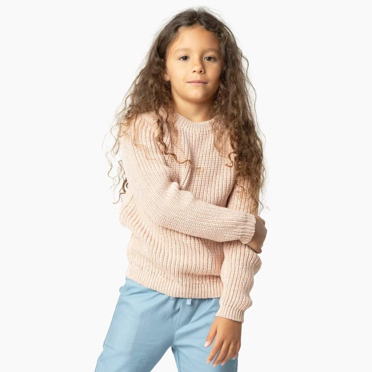 Chunky Knit Cotton Sweater - 6-7