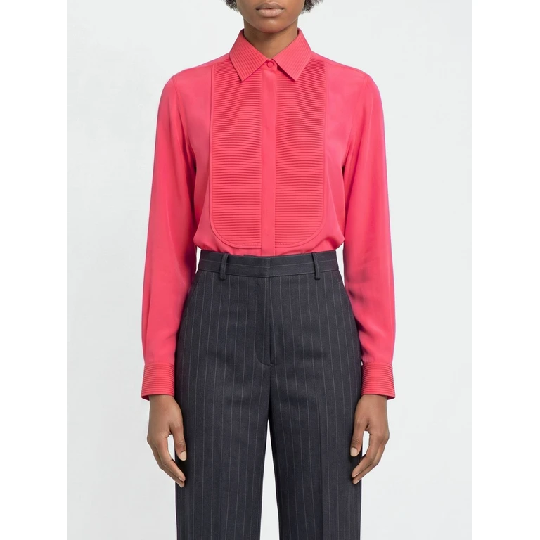 Silk Dress Shirt with Pleated Bib (CA3345FAX1507PCS)