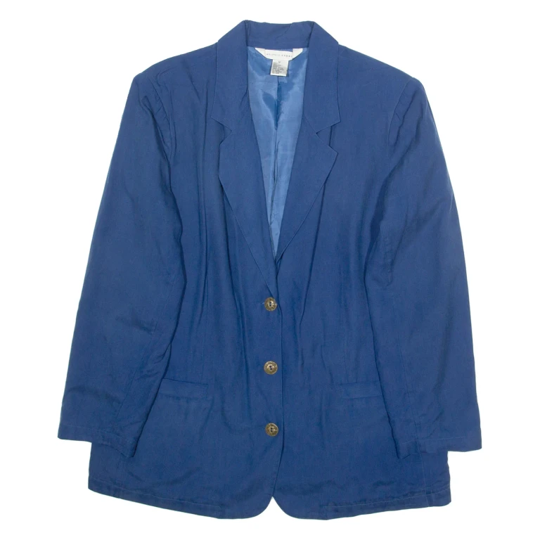 Womens Blouse Blue V-Neck Long Sleeve M