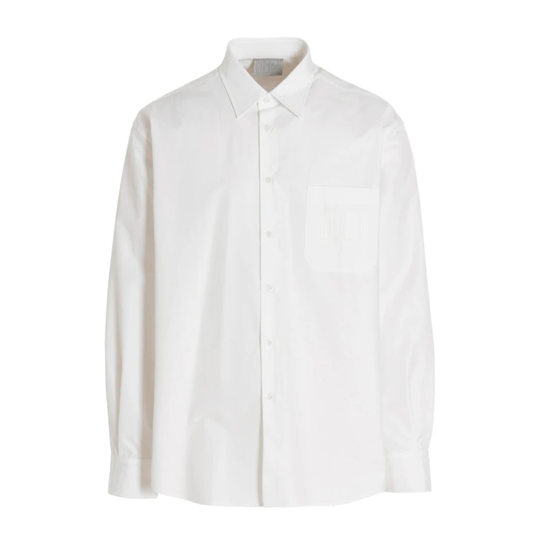 White Cotton Blouse - Men