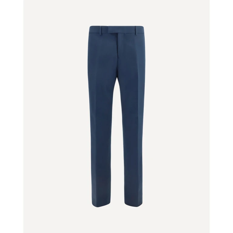 Cotton and cashmere chinos Pants Male 50