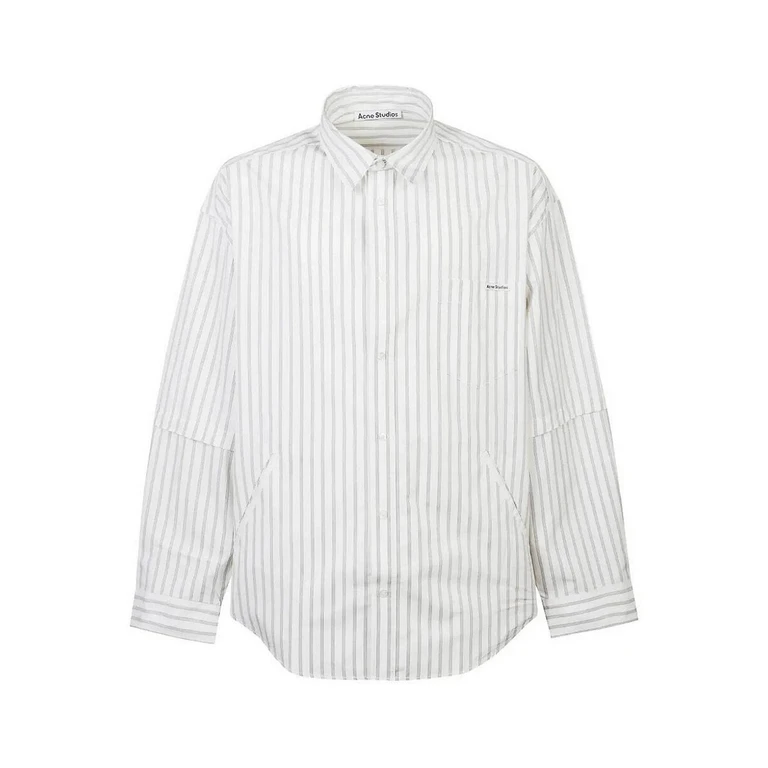 Acne Studios Chemise - Gris (FNMNSHIR000952WHITEGREY)