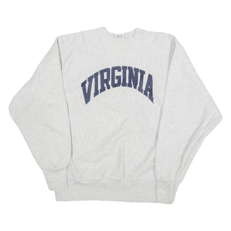 THE COTTON EXCHANGE Virginia Womens Sweatshirt Grey USA L