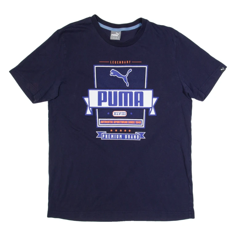 PUMA Mens T-Shirt Blue M