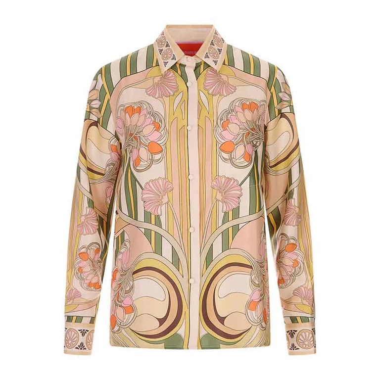 La DoubleJ Chemise - Rose (SHI0040SIL006TUL07PI02)