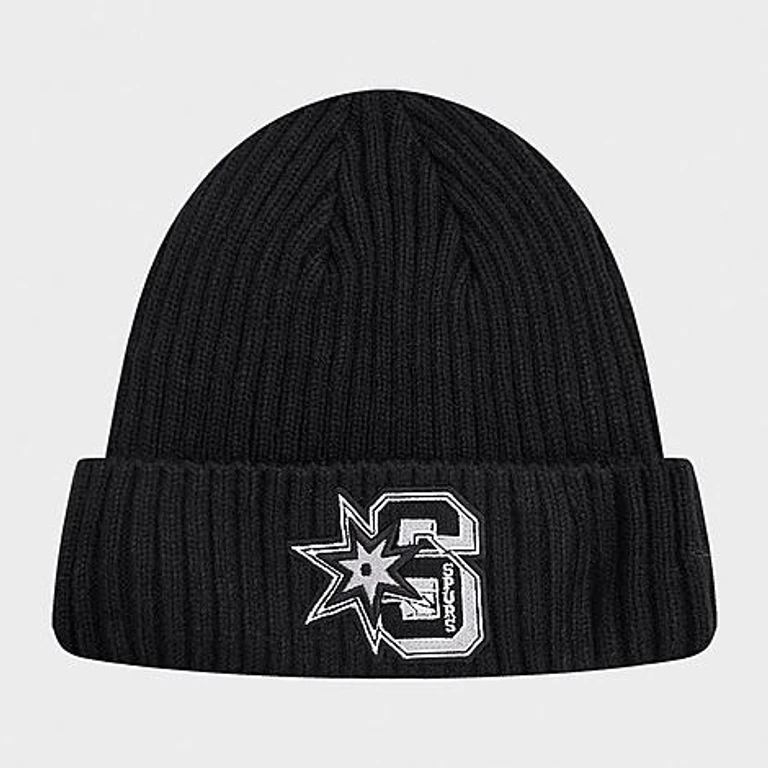 Pro Standard San Antonio Spurs NBA Mash Up Beanie Hat in Black