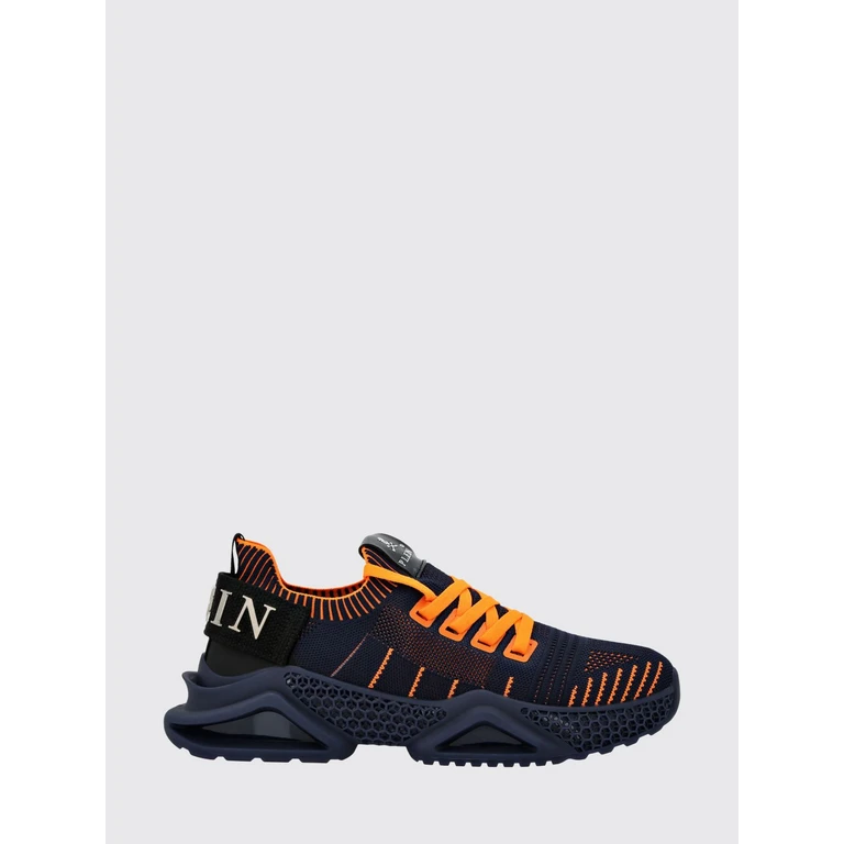 Low-Top Sneakers in Crochet Knit with Elasticated Ankle and Logo (LABSUSC0098PTE003N14)