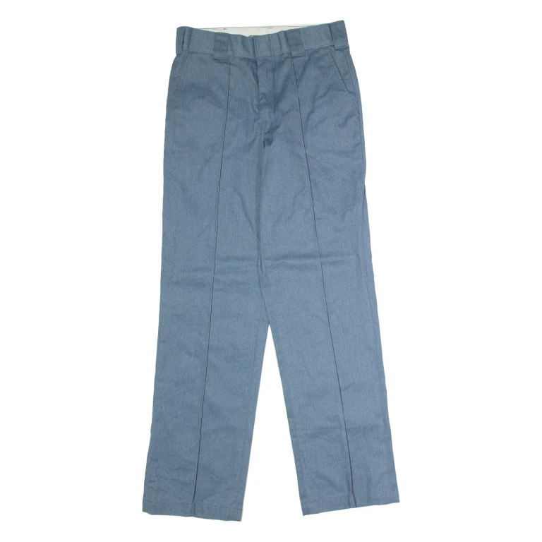 DICKIES Workwear Mens Twill Trousers Blue Regular Straight W30 L32