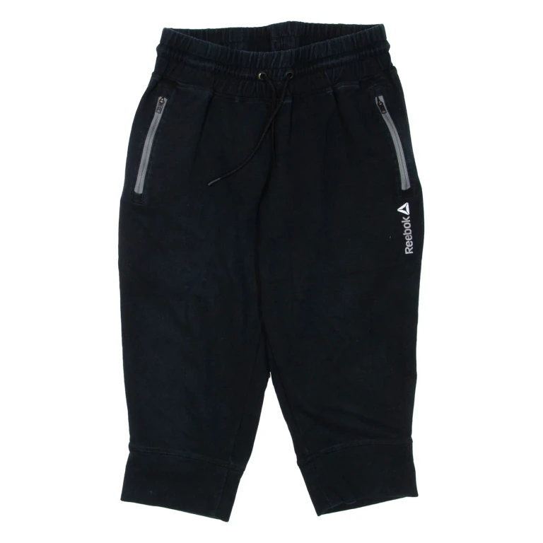 REEBOK 3/4 Leg Mens Casual Shorts Black S W26