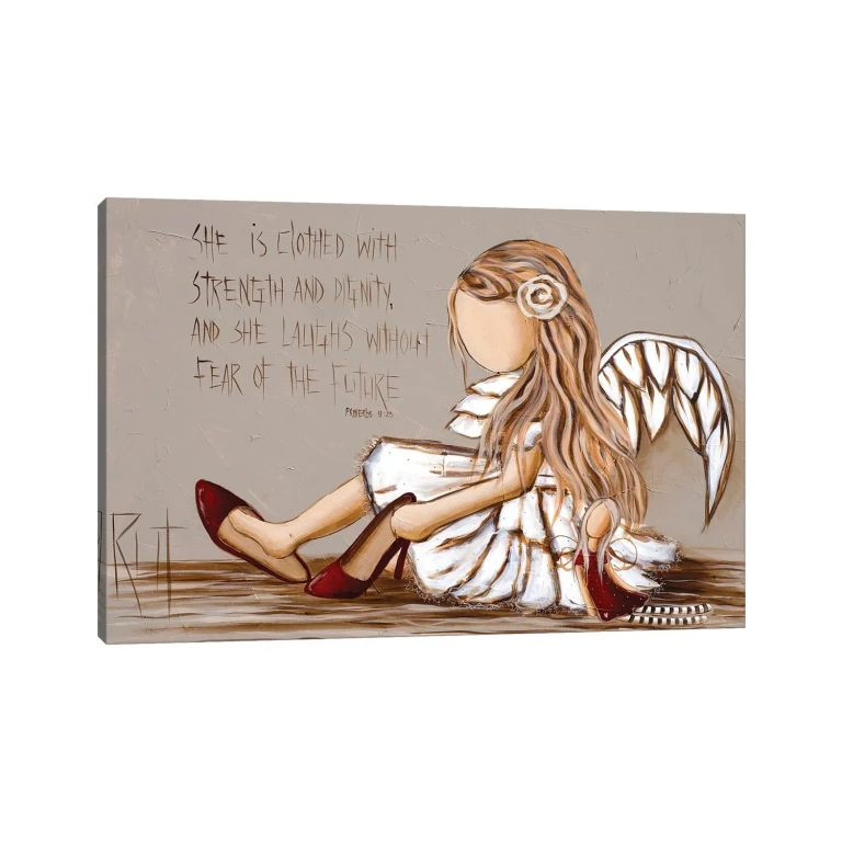 She Is Clothed With by Ruth's Angels - Canvas Gallery Wrap