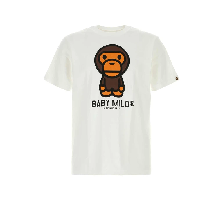 Bape White Exterior: Cotton T-shirt