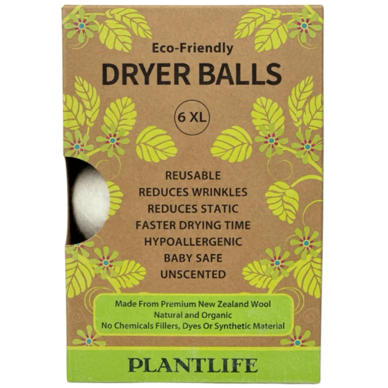 6 Wool Dryer Balls - Reusable, Natural Fabric Softener, Reduces Wrinkles, & Saves Drying Time - Unscented Wool Dryer Balls Laundry Reusable, Laundry Ball, Washer Balls 6 Pack