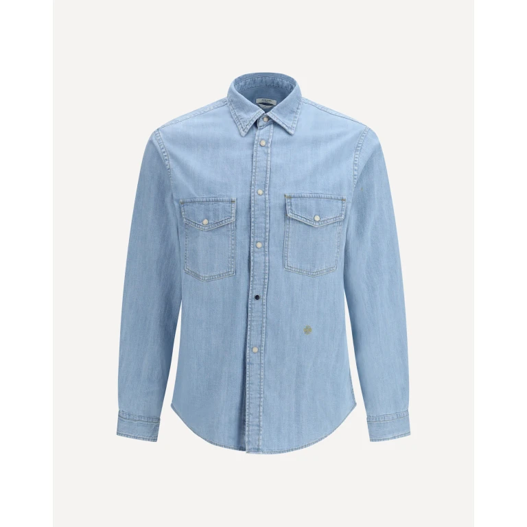 Camisa Jacob Cohen para hombre con bolsillos de solapa