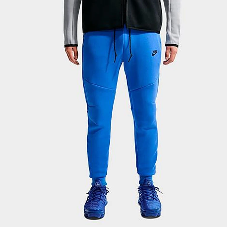 Nike Men's Tech Fleece Jogger Pants in Blue Crystal/Black Size: XS