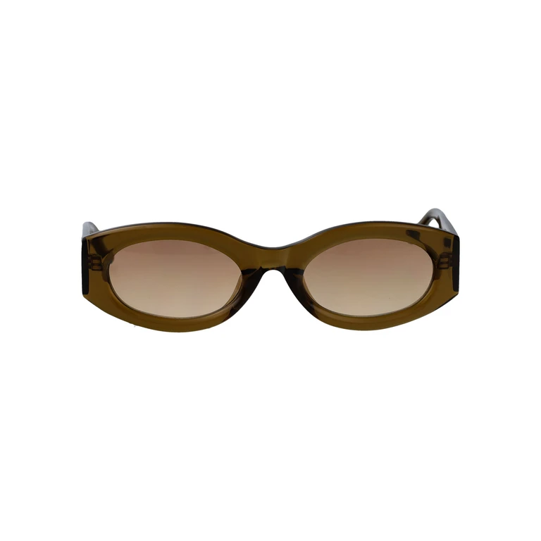 The Attico Attico38c12sun C12 Olive/silver/mustardgrad Acetate Sunglasses - Women