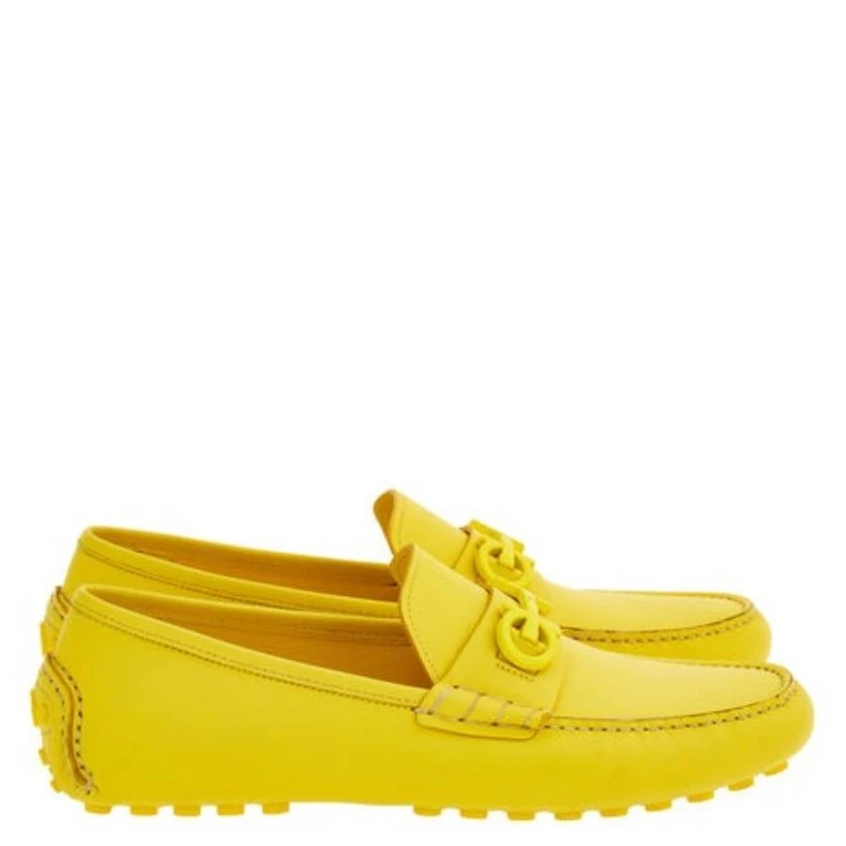 Ferragamo Grazioso Gancini Ornament Driver, Size 9 EE