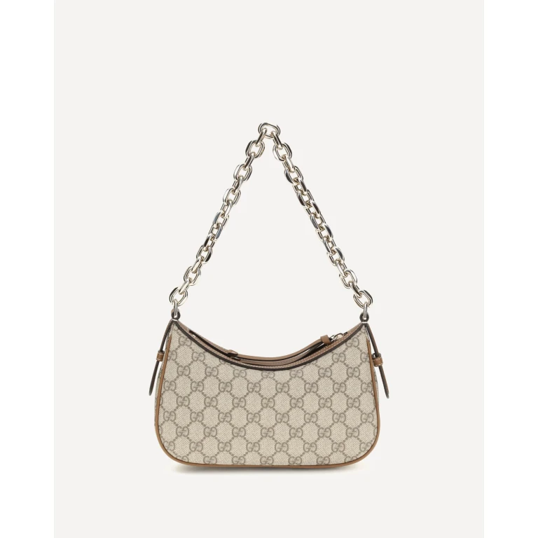 GUCCI Small GG Emblem Shoulder Bag Female UNI