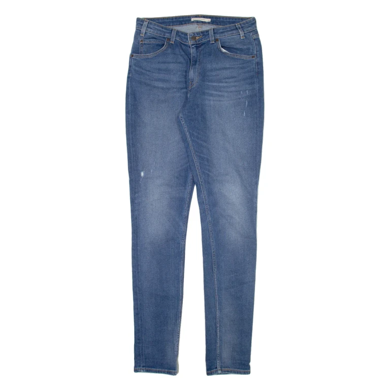 LEVI'S 721 Womens Jeans Blue Slim Skinny Stone Wash W30 L34