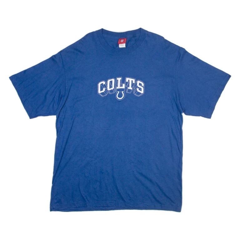 NFL Indianapolis Colts Mens T-Shirt Blue USA XL